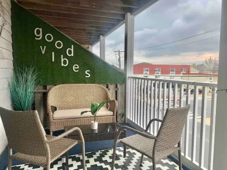 Studio Charm w/ Deck, Fireplace & Fooseball!: Walk to Beach, Boardwalk & Dining!