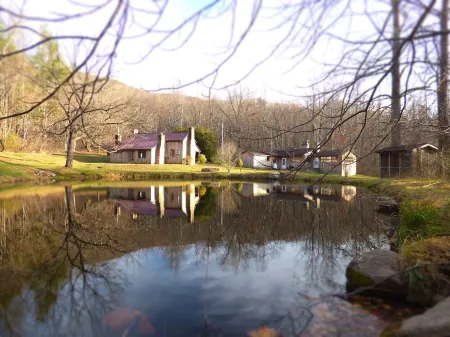 Closest Cabin to Old Rag & Steps to White Oak Canyon; 2 ponds w/ private creek Отели в г. Робертсон