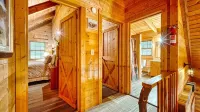 Log cabin, Blue Rdg. Mtn.,  A.T., Helton Crk falls, Vogel St. Park, near Helen