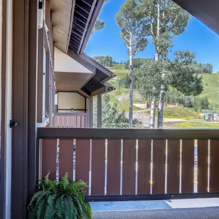 True ski-in/out two-level condo BH. Perfect for two families with a king suite.