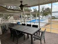 Lakefront Retreat with Pool,  on site Private Boat  Ramp and  2 slip dock.