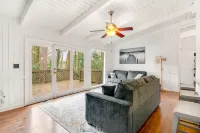 Renovated retreat with large deck, fireplace, & washer/dryer - dog-friendly