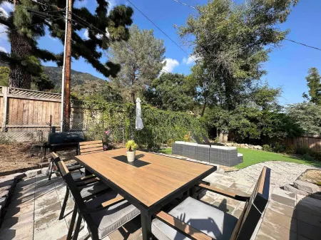 Salt Water Pool Over look Rocky Mountain View