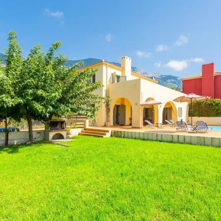 Villa Katerina Large Private Pool Walk to Beach Sea Views A C Wifi Car Not Required - 1021
