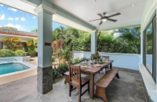 Stylish Home with Chic Decor, Luxury Amenities & Tropical Outdoor Oasis with Sparkling Private Pool