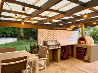 Barrel Sauna, Wood-Fired Pizza Oven, Bay Views, Fire Pit, Play Set, Pet Friendly