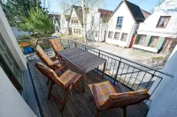 comfortable 4-star roof terrace apartment, quiet and central