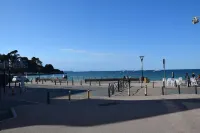 Ideal location for beach and pink granite coast. Sea view from the balcony