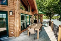 Beautiful Lakefront Lodge w/ Private Dock and Amazing 180 View from Two Decks