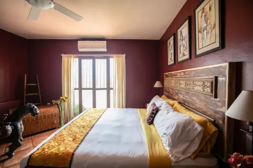 Split-Level Loft in a Staffed Villa with Inspiring Views and a Saltwater Pool