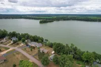 Lakefront Chetek Haven Dock, Screened Gazebo - 3-Star