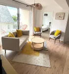 New 2-bedroom apartment 250 m from the beach, in the heart of Jullouville