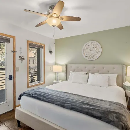 Modern Comfort River/Mtn Views + Hot Tub 1 Bedroom Condo by RedAwning
