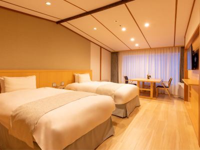 ツインルーム セミオープンエア温泉浴槽付 花巻温泉 佳松園の写真