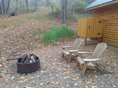 Located in the Finger Lakes a cabin in the country w/ trails & fishing