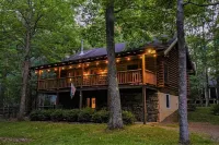 Log Cabin Retreat w/ Hot Tub, Game Room, Fire Pit