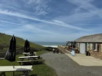 Coombe View Cornwall Holiday Lodge Near Bude. Sea Views. Large Patio Sleeps 5.