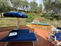 A Terrace Overlooking the Sea and the Hills of Versilia - Villaer