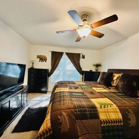 Stay at our Treetop Cabin. Feel as if you're high above the treetops at our VRBO