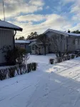 Well equipped summer house near beach consisting of three houses. 10 beds.