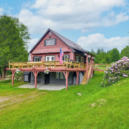 Gore Mountain Retreat: Deck & Game Room