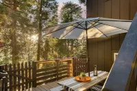 A-Frame Retreat Chic and Modern Forest Views Hammock Outdoor Dining Decks