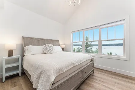 Luxe Lakefront Living on Stunning Crystal Lake in Benzonia, MI