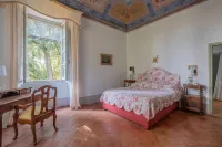 Historic villa with swimming pool surrounded by nature