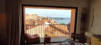 High-end duplex Le Mirador au Faubourg, view of Collioure Bay, Garage, Air cond