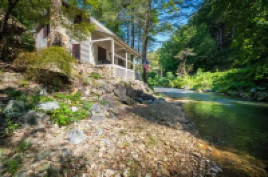 Helen's Newest Riverfront Rental on the Chattahoochee River