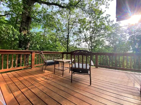 LUXURY Wooded Hilltop Hocking Hills Villa Lodge!