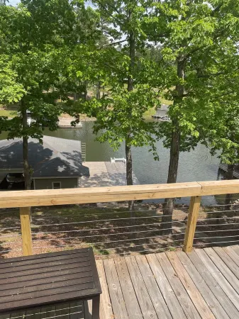 Charming 4-bedroom 3-bath house on beautiful Hyco Lake with boat dock.