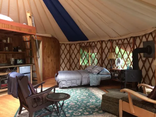 Secluded Yurt, Retreat on a Forest Farm