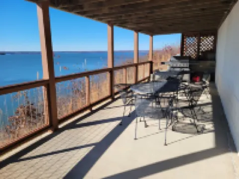 The Barge Inn has amazing views of beautiful Kentucky Lake.