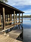 Newly remodeled lake front property with boat dock and oversized yard