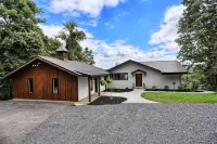 Private, modern home with river view, on 48 acres