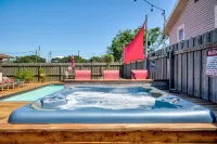 Charming private home - 2 miles to beach - heated saltwater pool & spa!