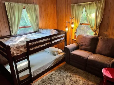 Cozy Cabin with Sauna & Firepit!