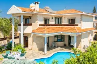 Villa Charianna Large Private Pool Walk to Beach Sea Views A C Wifi Car Not Required Eco-Frie - 1985