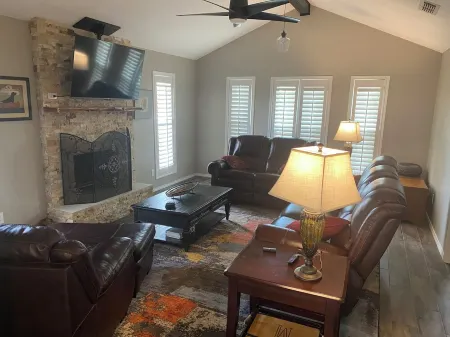 Completely remodeled 3-bedroom 2 bath in south Lubbock. 7 min to Tech.