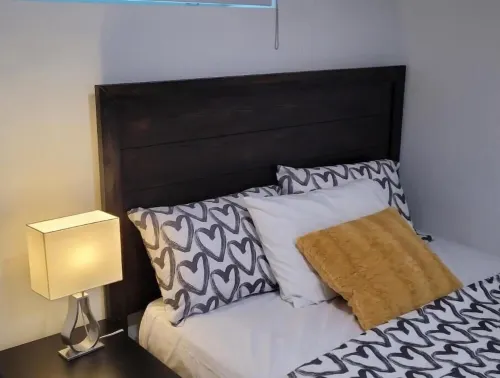 Luxury two bedroom in a modern basement.