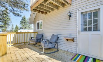 Deck and Scenic Views Lakefront Cottage in Hale!