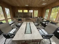 Spacious 7-bedroom house on the Lake, with AC, WiFi,  in peaceful Menomonie WI