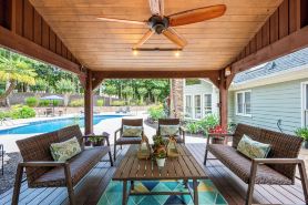 Poolside Farm Serenity Group Perfect, Cozy Gazebo