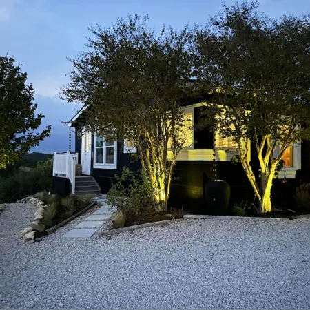 Hill Country Retreat on 4 Acres With Saltwater Pool Sunset Views