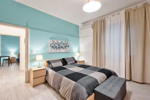 Large apartment between beach and city- With parking and private beach.