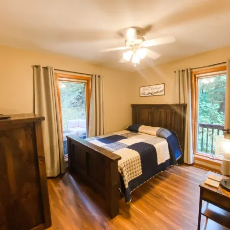 Rock Hill Retreat- a home with natural stone formations at every turn!
