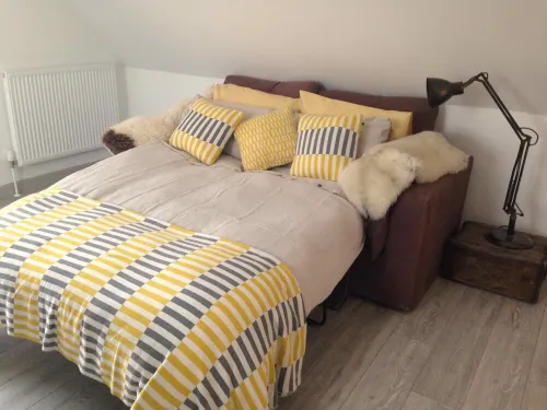 Stylish loft apartment on large working farm near Glastonbury and Wells