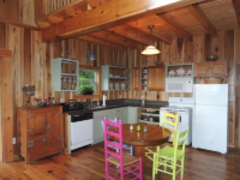 Balsam Mountain Cabin with waterfalls and a great year round view