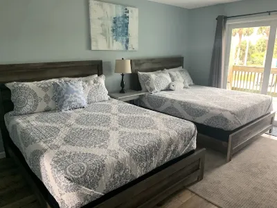 Beachfront Property Townhouse #2  Private Beach & pool -SLEEPS 8- 1King, 3Queens Hotels near Melbourne Beach Pier